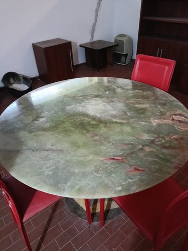 Tavolo con piano marmo - tavolo,