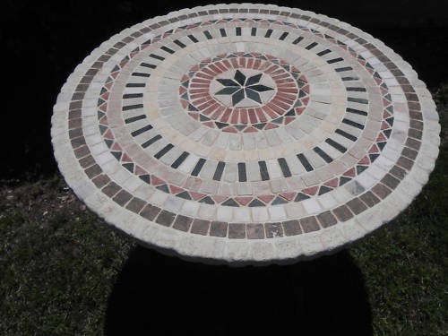 Marble table diam top - table, 90